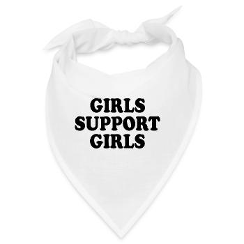 girls support girls - Bandana - Weiß - Vorne
