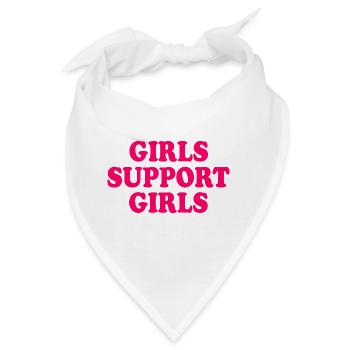 girls support girls - Bandana - Weiß - Vorne