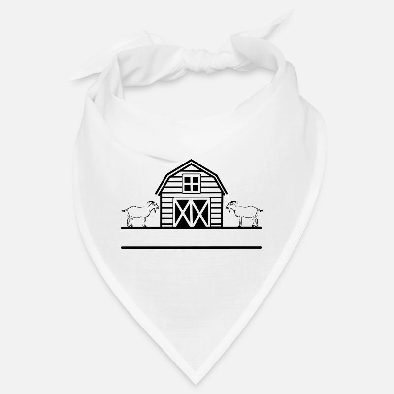 Élevage caprin avec deux chèvres Bandana