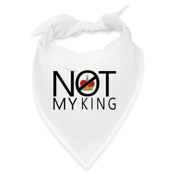 Nicht mein König - Bandana - Weiß - Vorne