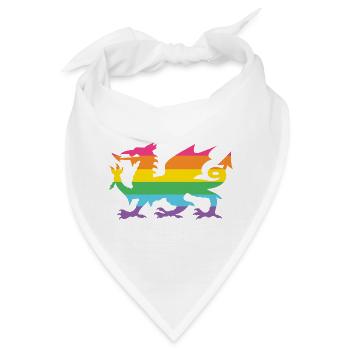 Pride Month LGBTQ - LGBTQ Walisischer Drache - Bandana - Weiß - Vorne