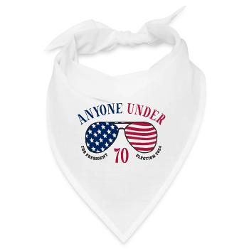 Jeder unter 70 für den Präsidenten 2024 - Bandana - Weiß - Vorne