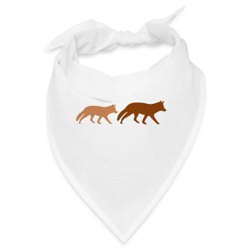 füchse 2 - Bandana - Weiß - Vorne