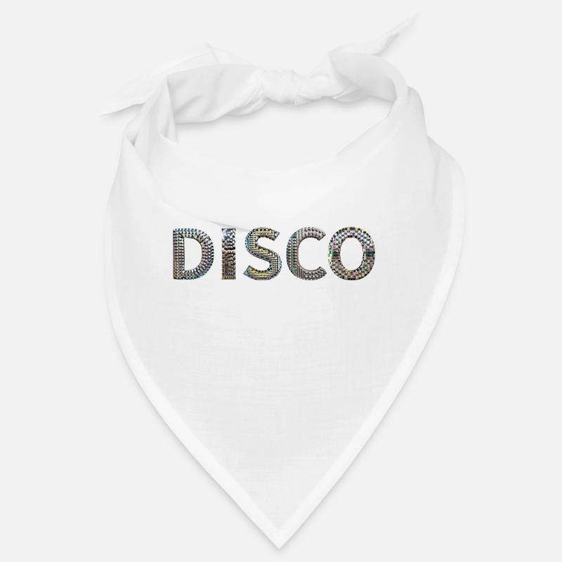 DISCO lettering disco ball look dancing mottofun Bandana