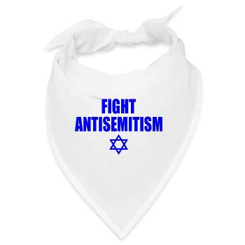 fight antisemitism - Bandana - Weiß - Vorne