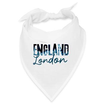 Londons Nacht Skyline Druck - Bandana - Weiß - Vorne