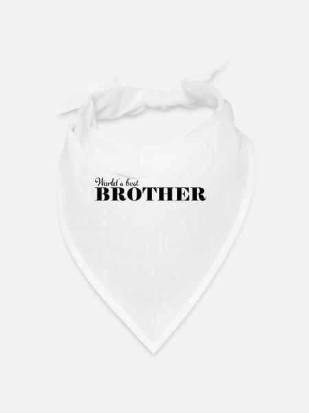Bester Bruder der Welt - Bandana - Weiß