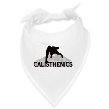Calisthenics – Street Workout Design - Bandana - Weiß - Vorne