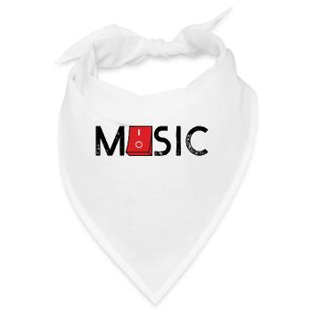 Music On Off - Bandana - Weiß - Vorne