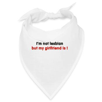 Humor LGBT Freundin Freundin - Bandana - Weiß - Vorne