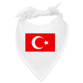 Türkei - Türkische flagge - Bandana - Weiß - Vorne