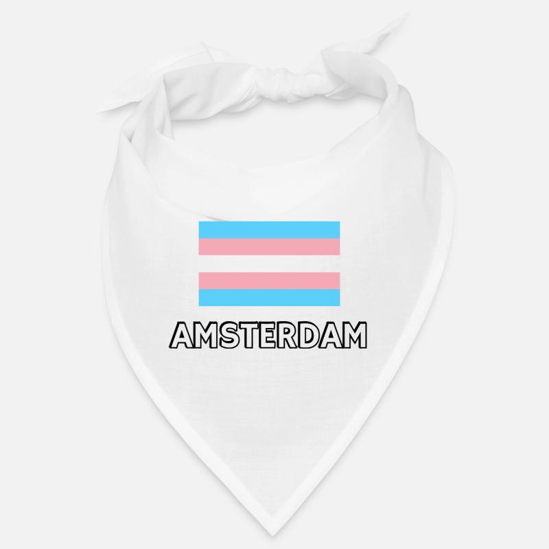 Trans Pride Flag Amsterdam Bandana