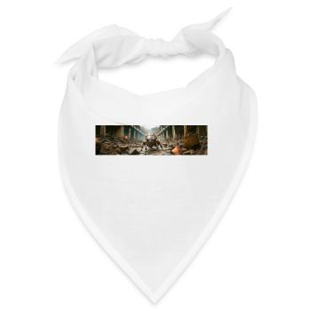Apokalypse Welt nach der Menschheit Riesenkakerlake - Bandana - Weiß - Vorne