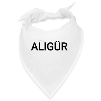 Aligür Name - Bandana - Weiß - Vorne