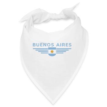 Buenos Aires Shirt für Argentinien-Fans - Bandana - Weiß - Vorne