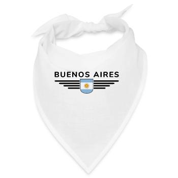 Buenos Aires Shirt für Argentinien-Fans - Bandana - Weiß - Vorne