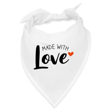 Made With Love zweifarbig - Bandana - Weiß - Vorne