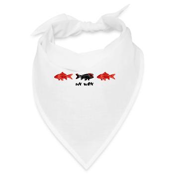 Mein Goldfisch-Weg - Bandana - Weiß - Vorne
