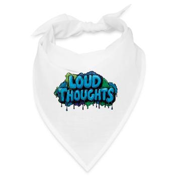Loud Thoughts – Graffiti Lettering Design. - Bandana - Weiß - Vorne