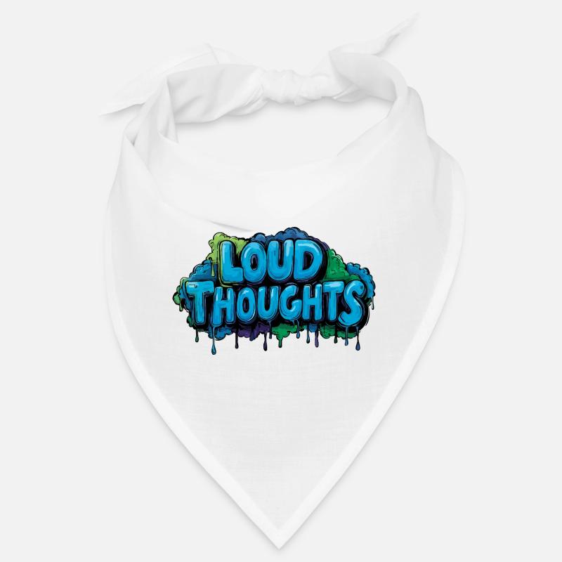 Loud Thoughts - Conception de lettrage graffiti. Bandana