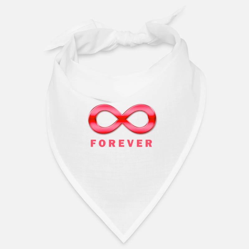 Symbole de l’infini en rose éclatant Bandana