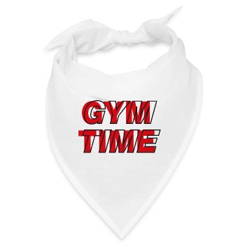 Zeit im Fitnessstudio - Bandana - Weiß - Vorne