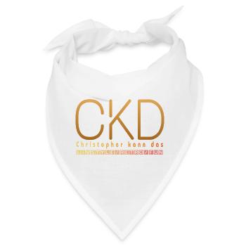Christopher kann das  - Bandana - Weiß - Vorne
