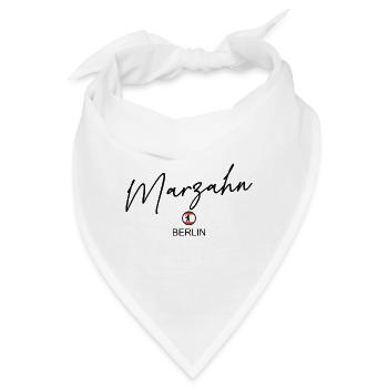 Marzahn - Berlin Flagge - Berliner Bär - Berlineri - Bandana - Weiß - Vorne