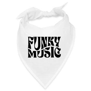 Funky Musik typografisches Design - Bandana - Weiß - Vorne