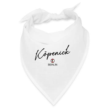 Köpenick - Berlin Flagge - Berliner Bär - Bandana - Weiß - Vorne