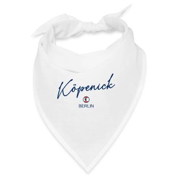 Köpenick - Berlin Flagge - Berliner Bär - Bandana - Weiß - Vorne