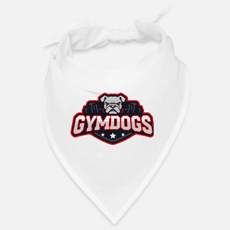 GymDogs Bulldog Force - Bandana - blanc