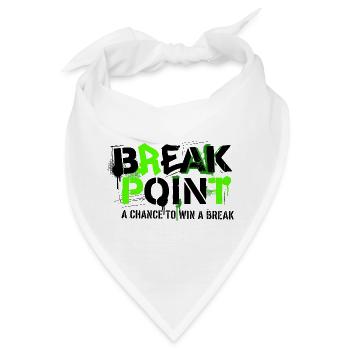 Tennis Break Point Gewinner Hoodie - Bandana - Weiß - Vorne