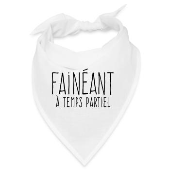 Teilzeit-Faulpelz – In Lob der Faulheit - Bandana - Weiß - Vorne