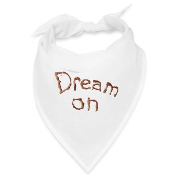 Dream on Kunstwerk Kupfer - Bandana - Weiß - Vorne