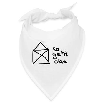 So geht das: Envelope Handlettering - Bandana - Weiß - Vorne