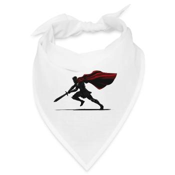 Spartanischer Krieger, Schattenschwert-Maskottchen-Krieger, Krieger - Bandana - Weiß - Vorne