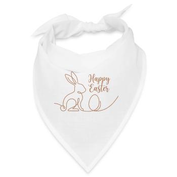 Happy Easter, Cute Bunny Easter Hoodie - Bandana - Weiß - Vorne
