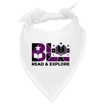 Read Explore Buch Typografie - Bandana - Weiß - Vorne