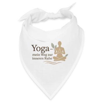 Yoga Weg Zur Inneren Ruhe - Bandana - Weiß - Vorne