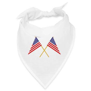 Flagge der Vereinigten Staaten - Bandana - Weiß - Vorne
