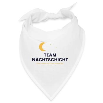 Team Nachtschicht - Bandana - Weiß - Vorne