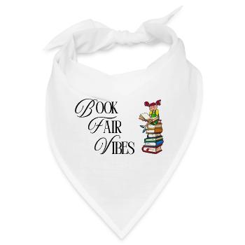 Nur Buchmesse-Vibes - Bandana - Weiß - Vorne
