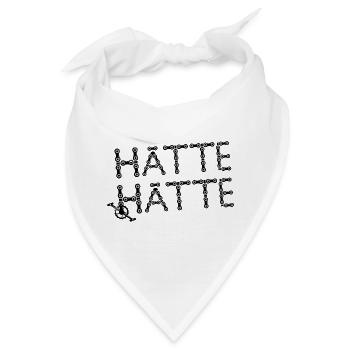 Radfahrer Fahrrad Spruch Kette Kurbel Radsport - Bandana - Weiß - Vorne