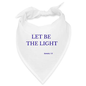 Lasst das Licht sein - Bandana - Weiß - Vorne