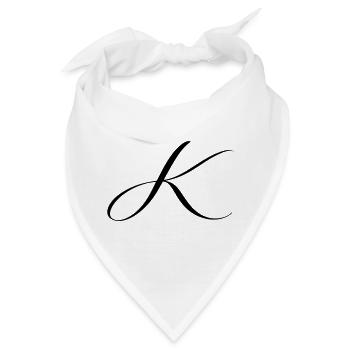 Name mit Anfangsbuchstabe K Klara Karl Kevin Kira - Bandana - Weiß - Vorne