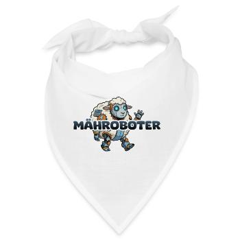 Mähroboter Cartoon Schaf - Bandana - Weiß - Vorne