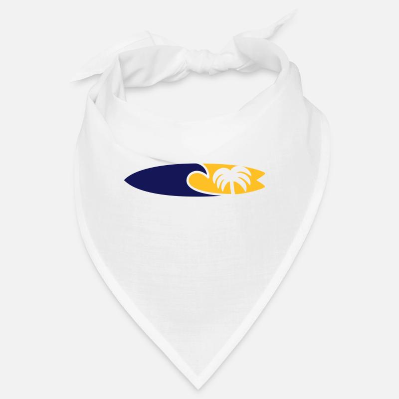 Surfboard Wave Palm Tree Bandana
