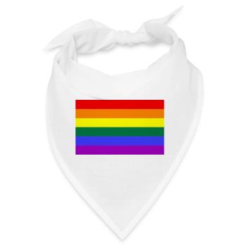 Gay Pride - Bandana - Weiß - Vorne