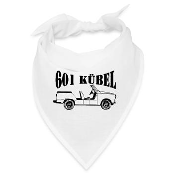  601 Kübel , NVA Kult , DDR Kult (25) - Bandana - Weiß - Vorne